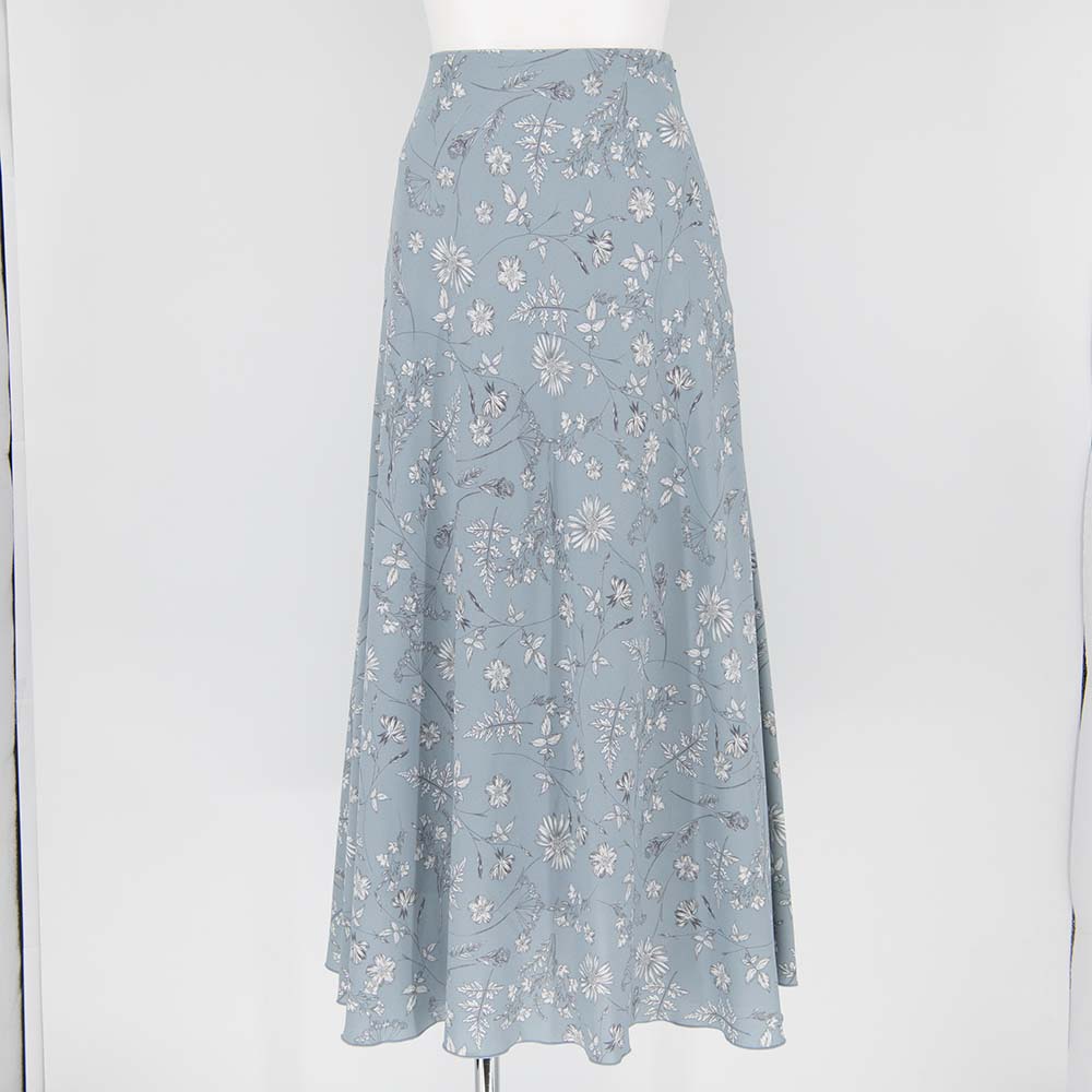 Mila Owen/ミラオーウェン]裾メロー花柄ナローフレアスカート 