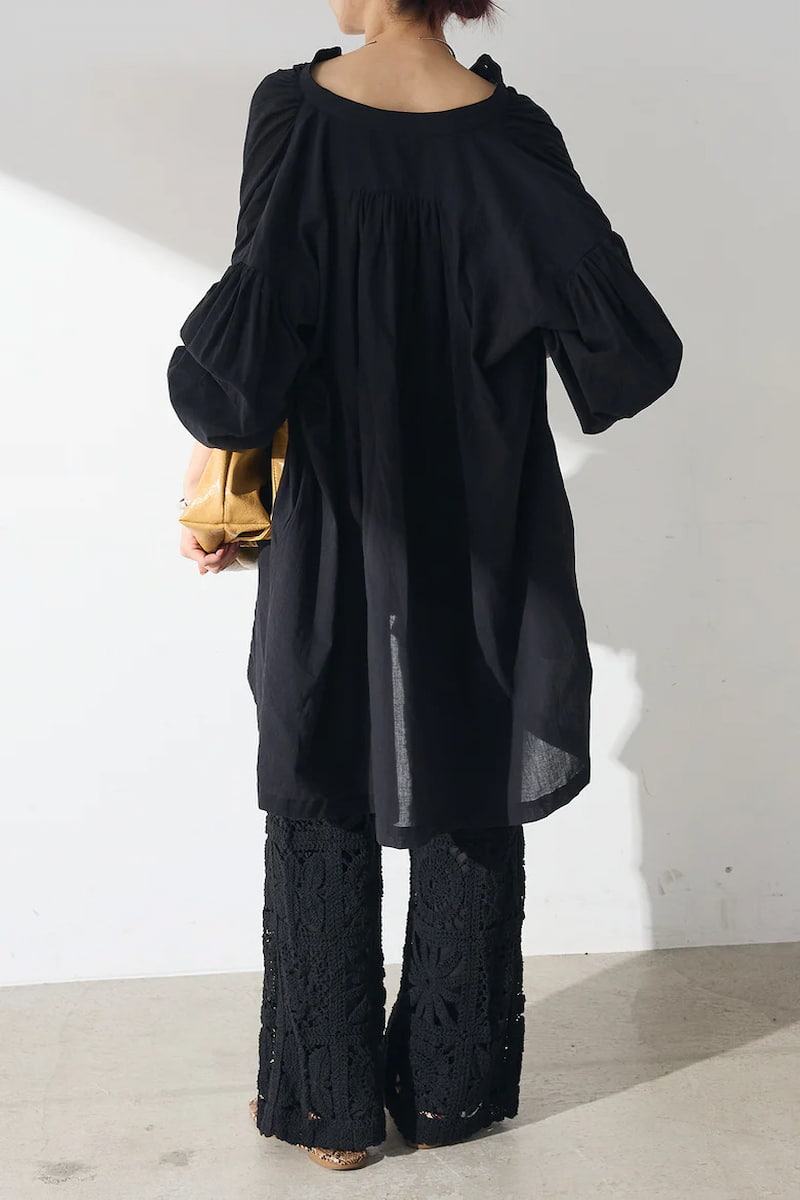 即納】コットン楊柳イレギュラーチュニック – ESICA