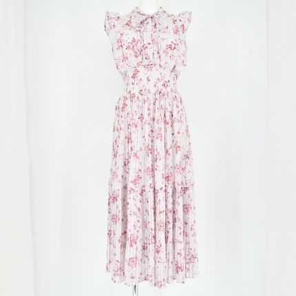 SNIDEL/スナイデル]Sustainaフリルプリントワンピース