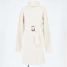 ワイドリブニットワンピース