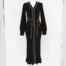 Sustainaフロントボタンニットワンピース