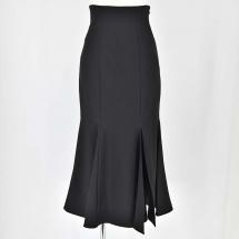 バックレースアップストレッチマーメイドスカート