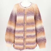 段染め片畦カーディガン