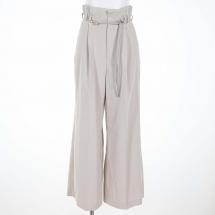 ベルトワイドパンツ