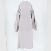 ショルダーオープンリボンワンピース