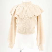 2WAYカラーケーブルニット