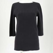 ボートネック七分袖リブNT