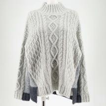 ケーブル×ブークレドッキングニット