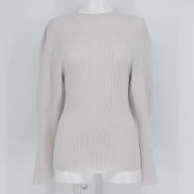 ニットカラーパフスリリブpo