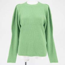 袖パフスリーブデザインニット